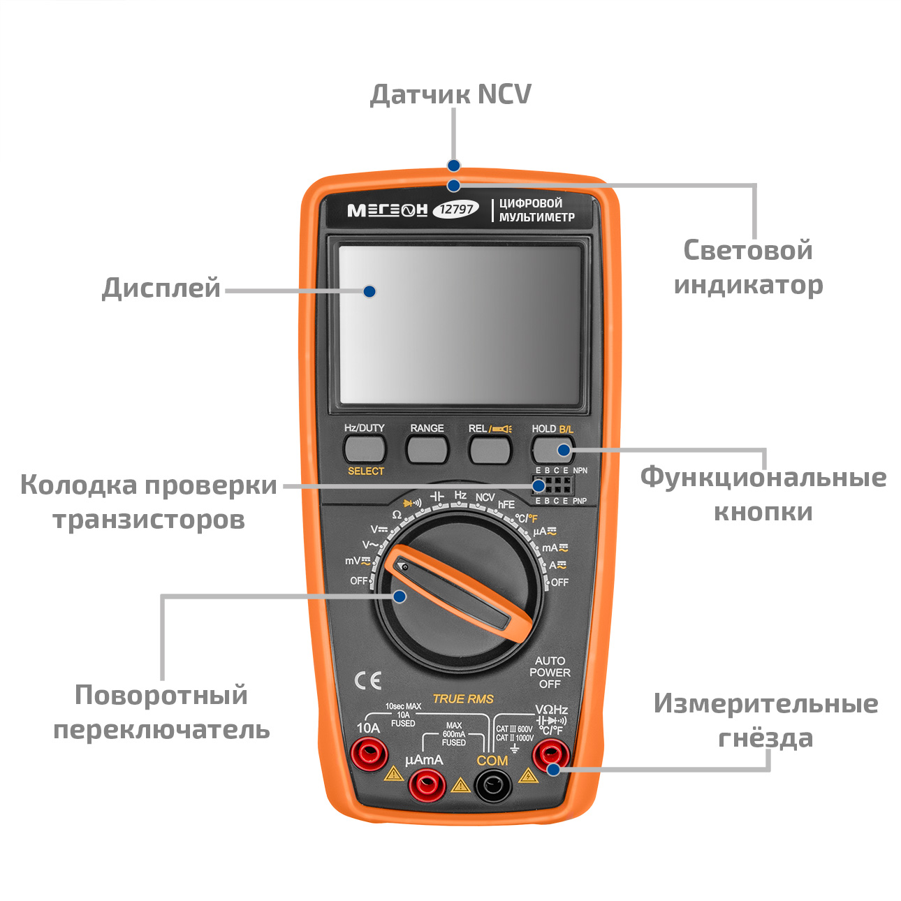 МЕГЕОН 12797 Цифровой мультиметр