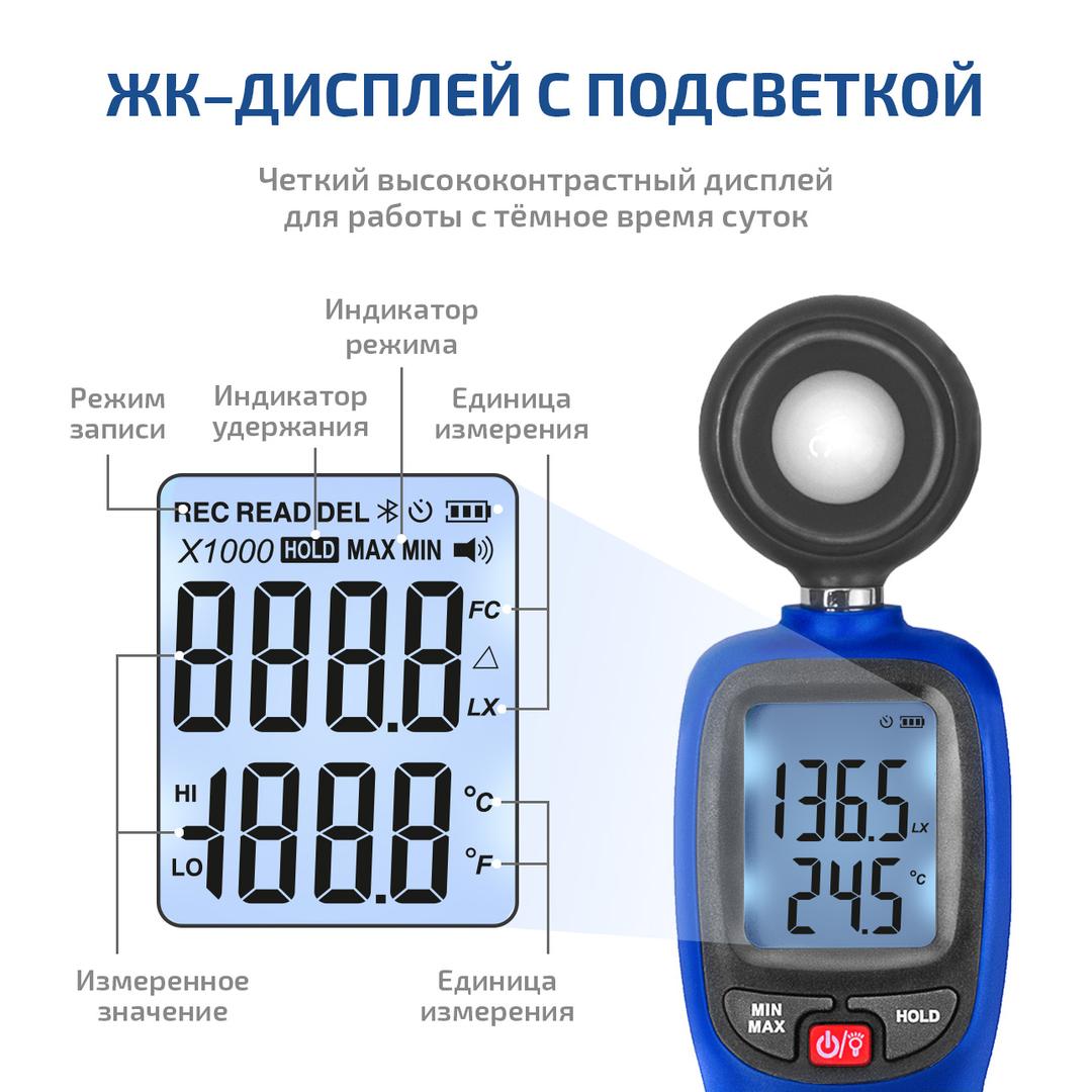МЕГЕОН 21002 Люксметр (Bluetooth)