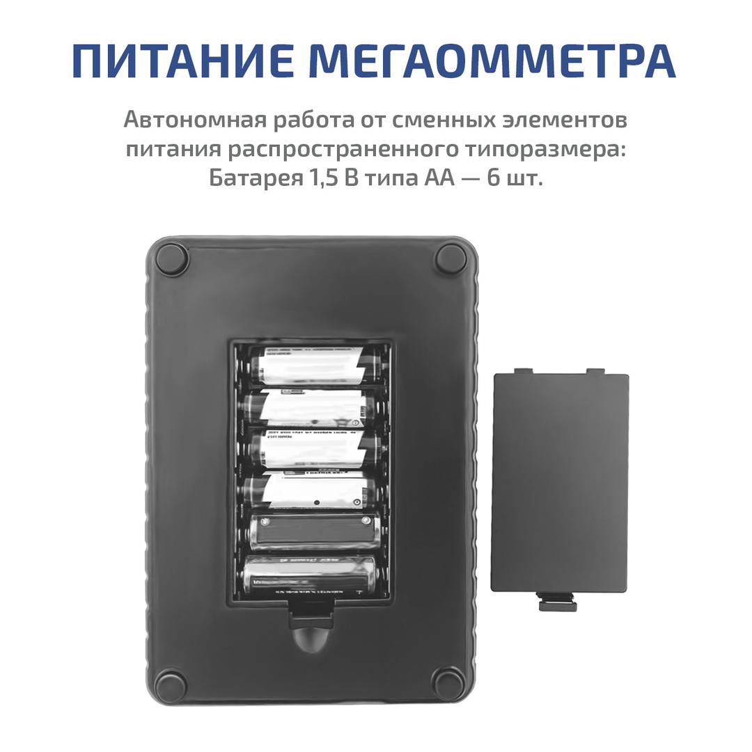 МЕГЕОН 13126 Измеритель сопротивления изоляции (мегаомметр)