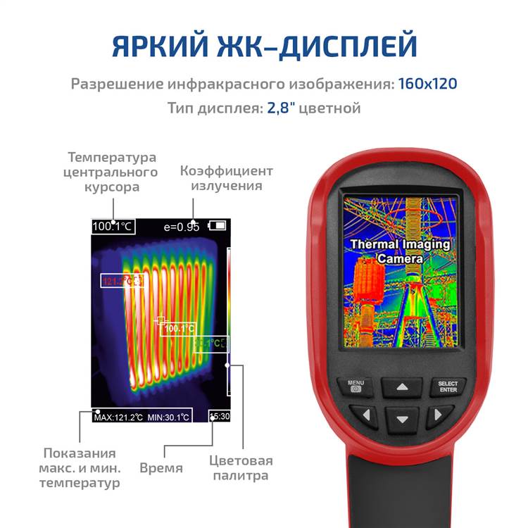 Тепловизор МЕГЕОН 27010 дисплей