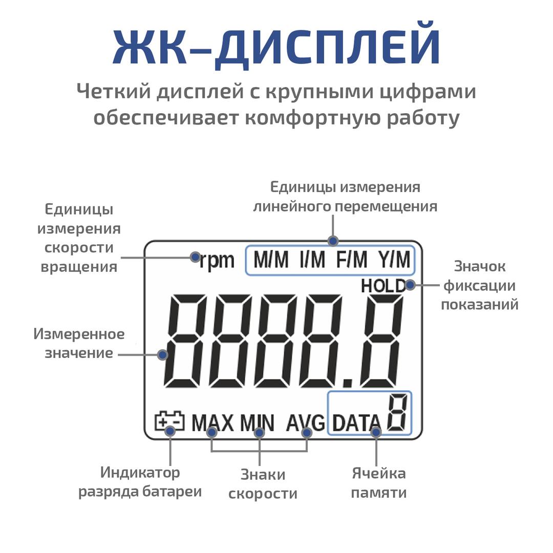 МЕГЕОН 18003 Контактный/Лазерный фототахометр