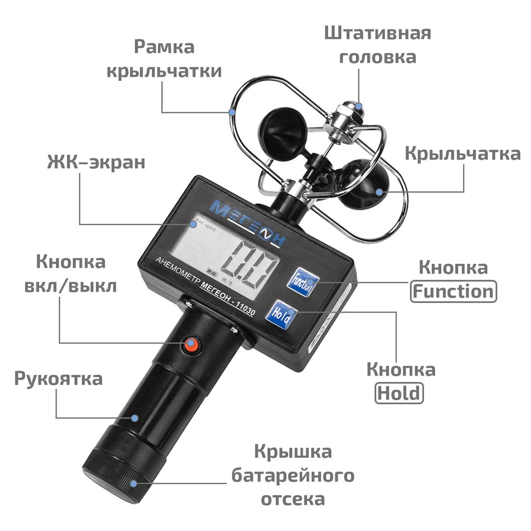 МЕГЕОН 11030 Анемометр чашечный