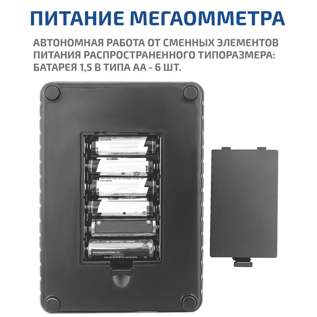 МЕГЕОН 13125 Измеритель сопротивления изоляции (мегаомметр)