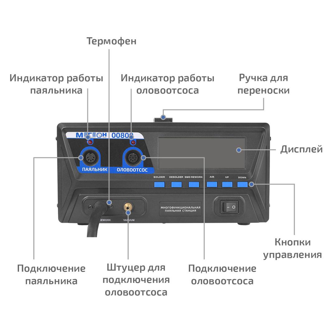 МЕГЕОН 00800 Многофункциональная паяльная станция