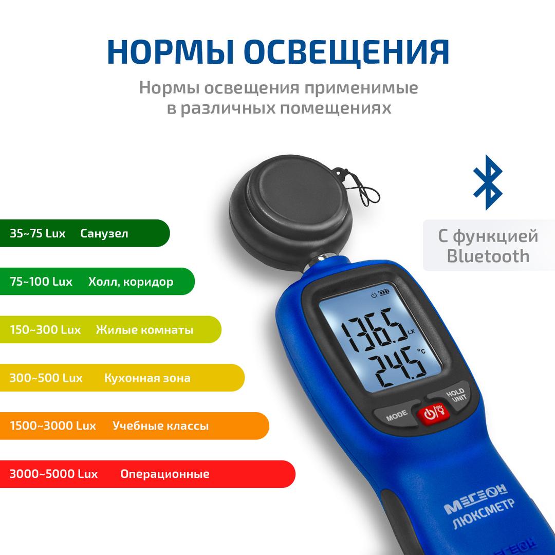 МЕГЕОН 21002 Люксметр (Bluetooth)