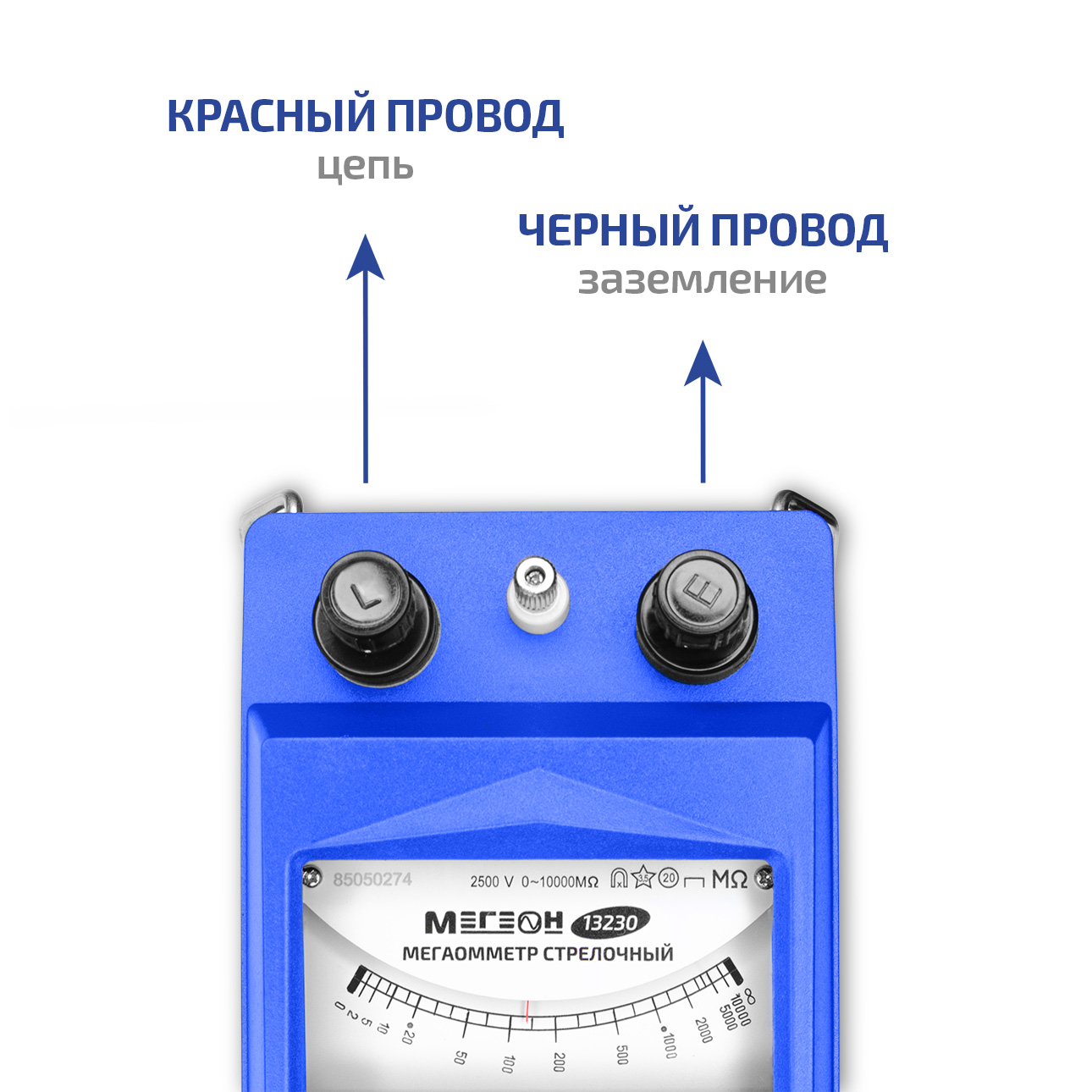 МЕГЕОН 13230 Измеритель сопротивления изоляции (мегаомметр)