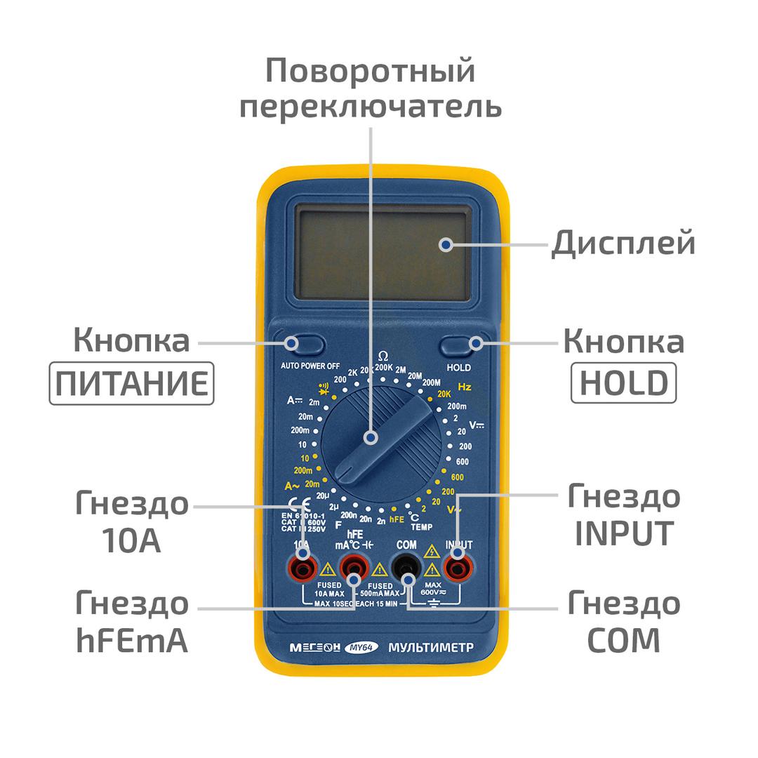 МЕГЕОН MY64 Мультиметр
