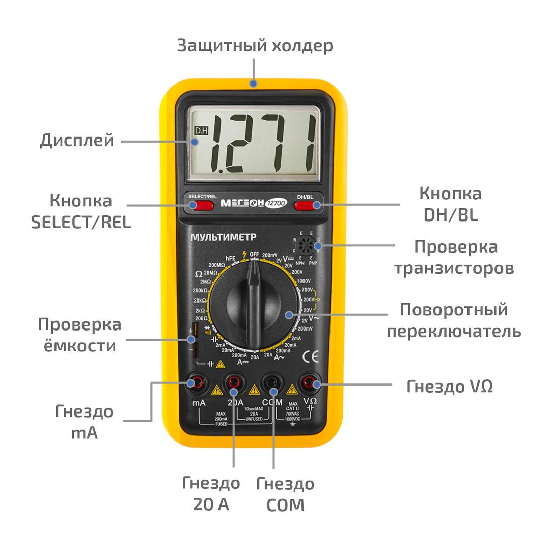 МЕГЕОН 12700 Мультиметр цифровой