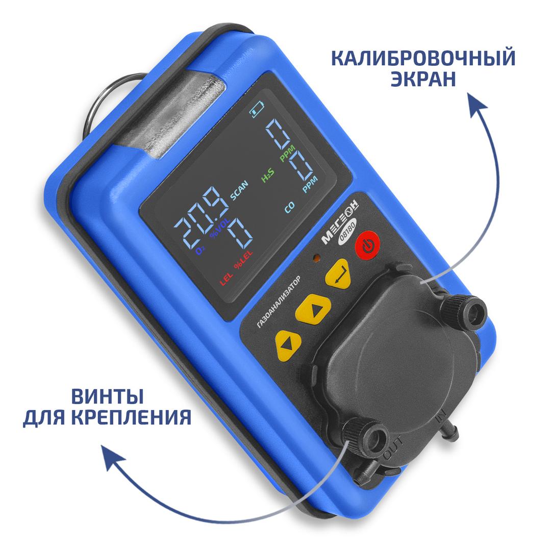 МЕГЕОН 08180 Газоанализатор (комбинированный измеритель 4 в 1)