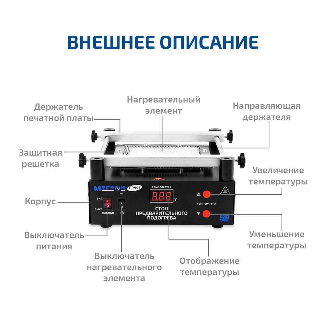 МЕГЕОН 00853 Стол предварительного нагрева